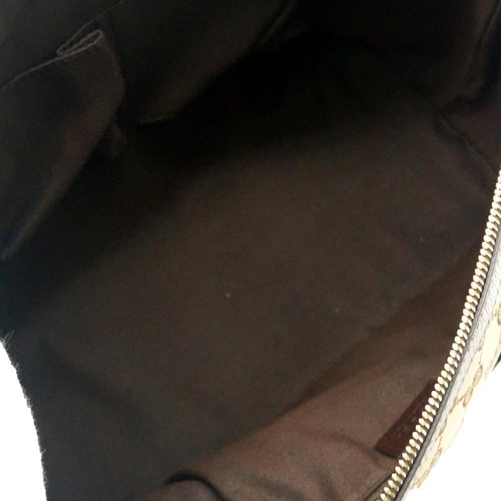 Gucci GG Canvas Leather Tote Bag Brown - Picture 7 of 7